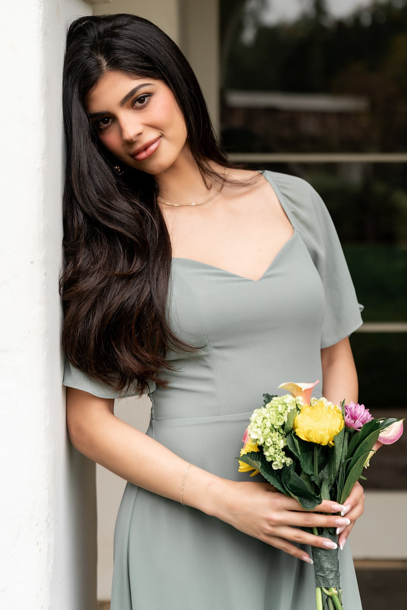 Sierra Sweetheart Maxi Dress | Eucalyptus