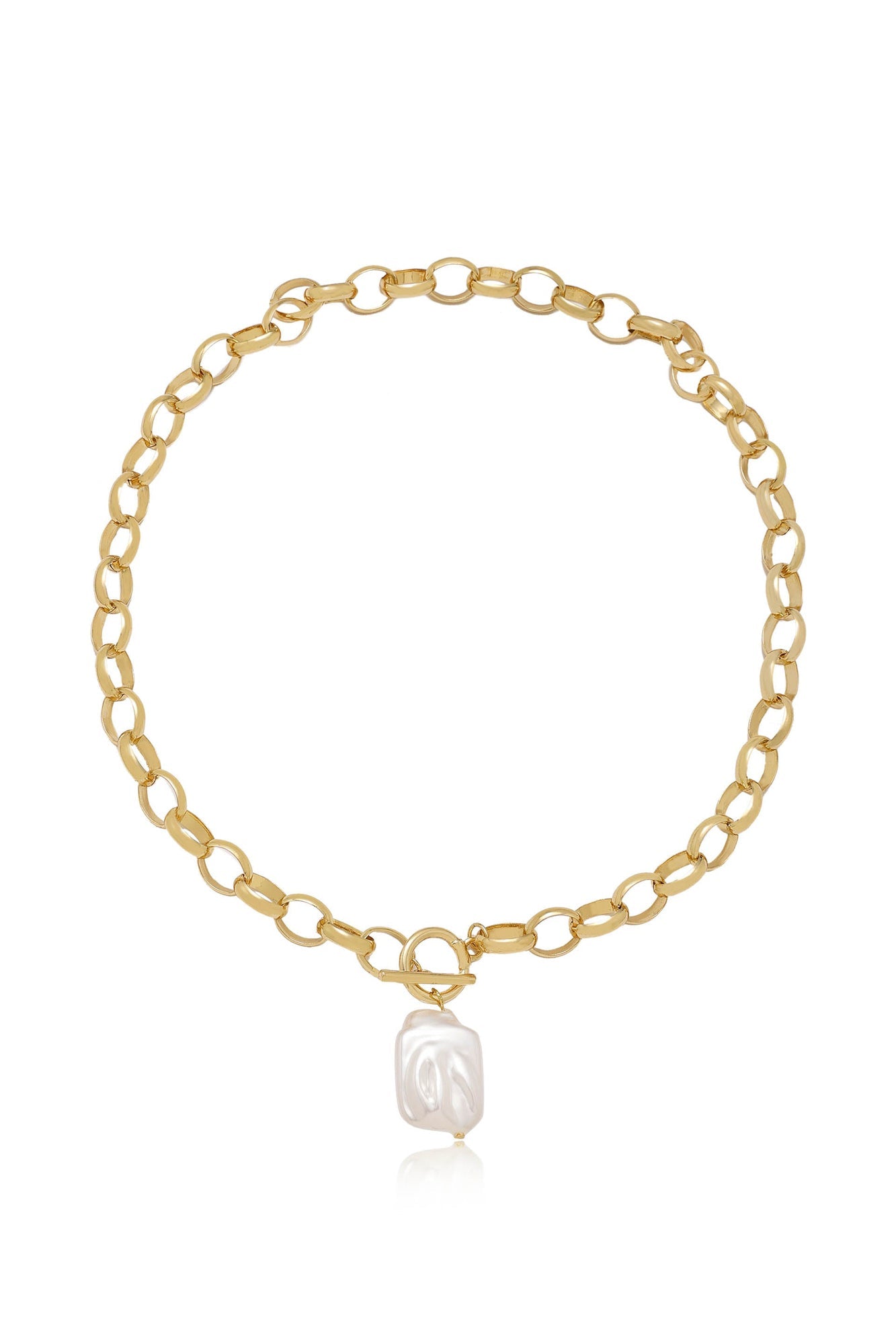 Edge of Water Pearl Pendant Necklace