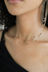 Crystal Dot Layered Necklace