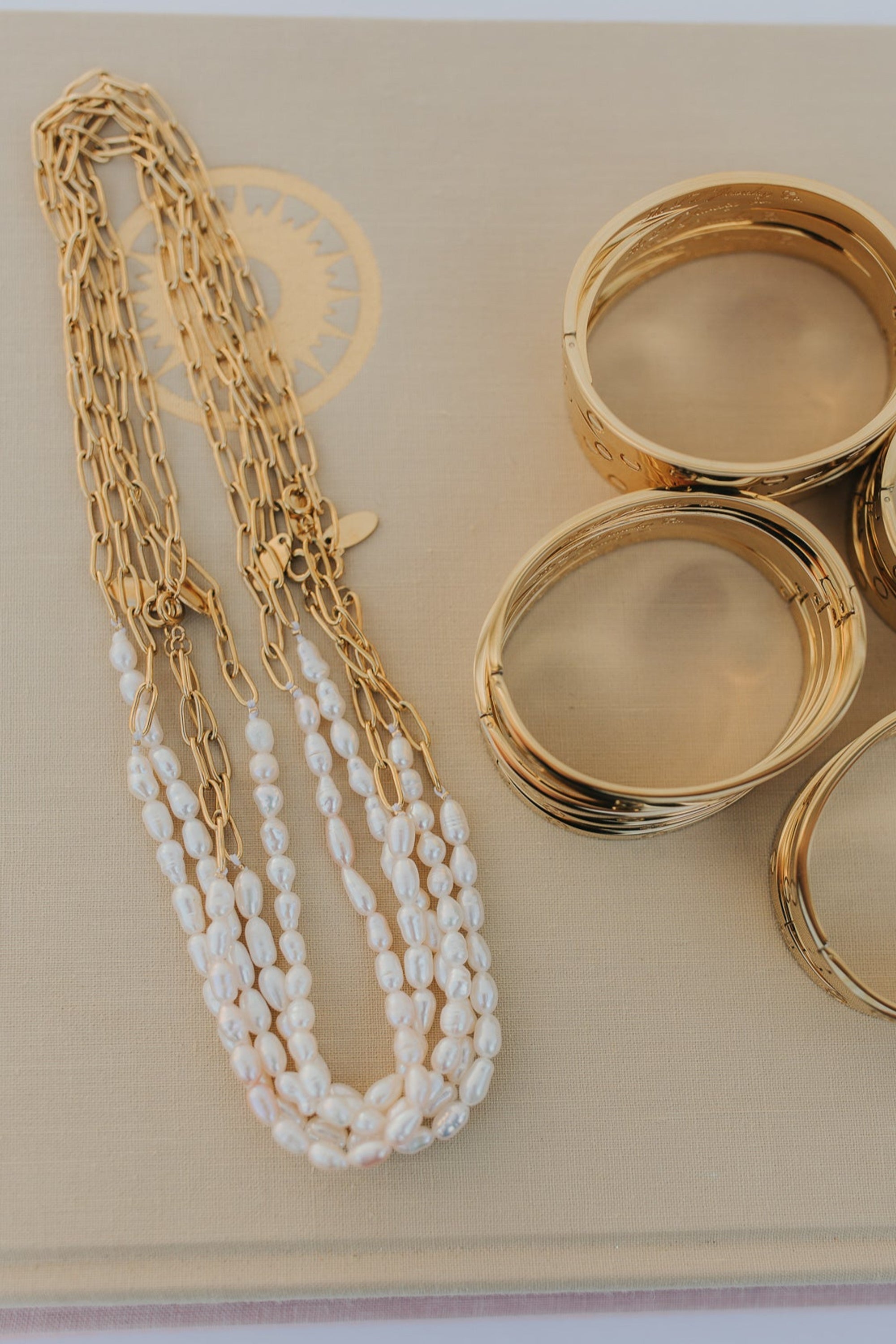 The Maggie Pearl and Gold Necklace