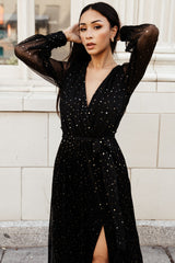 Abigail Sparkle Gown | Black - Baltic Born