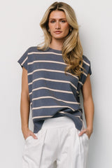 Ada Dolman Top | Slate + Natural - Baltic Born