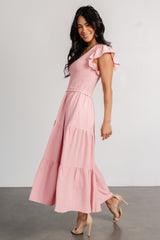 Afton Smocked Tiered Dress | Vintage Blush - Baltic Born