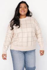 Alden Knit Sweater | Oatmeal + Taupe - Baltic Born