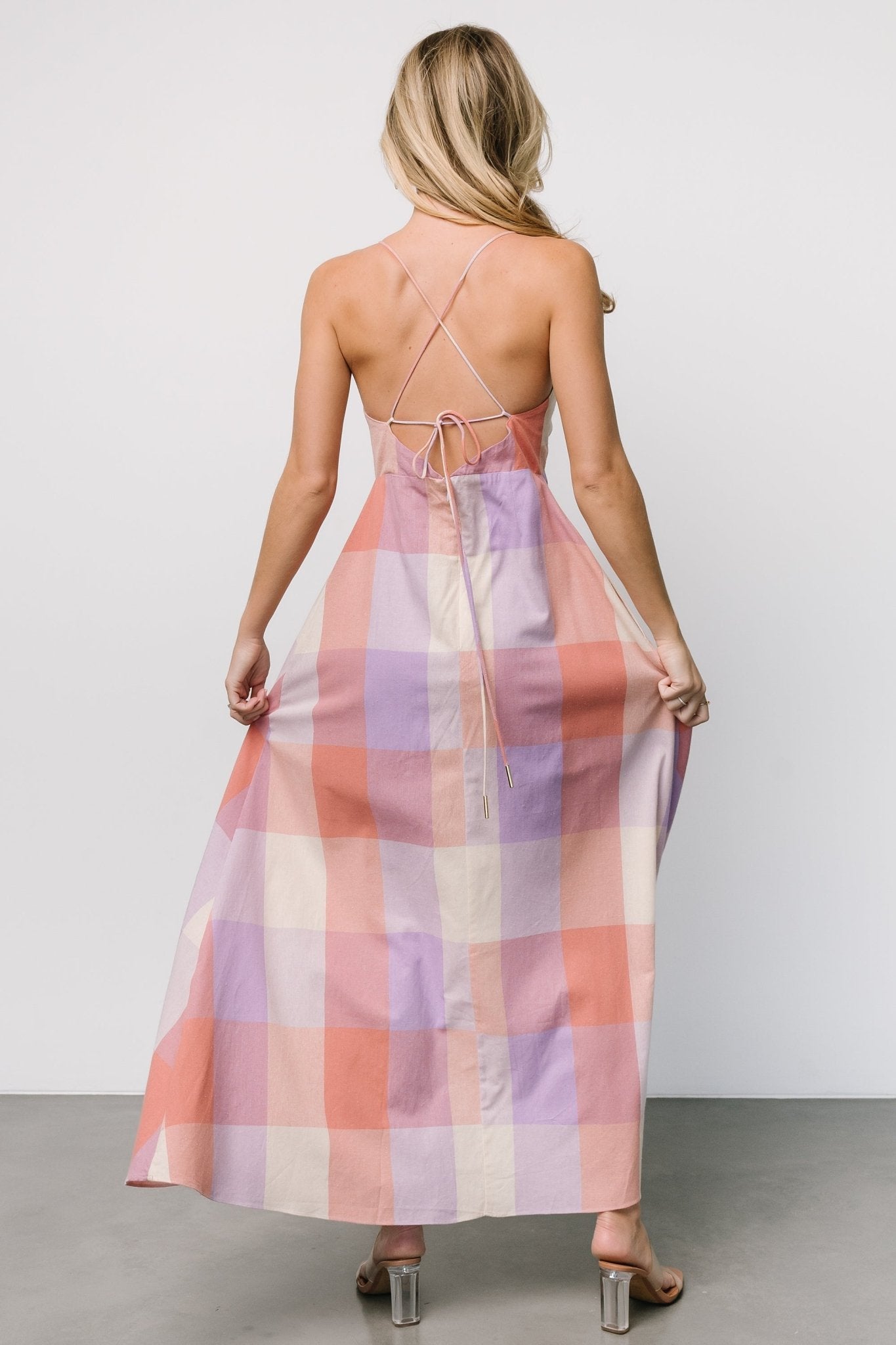 Ally Maxi Dress | Lavender + Coral Multi - Baltic Born