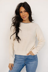 Alyssa Knit Sweater | Cream - Baltic Born