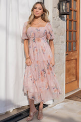 Annabeth Midi Dress | Blush Floral - Baltic Born