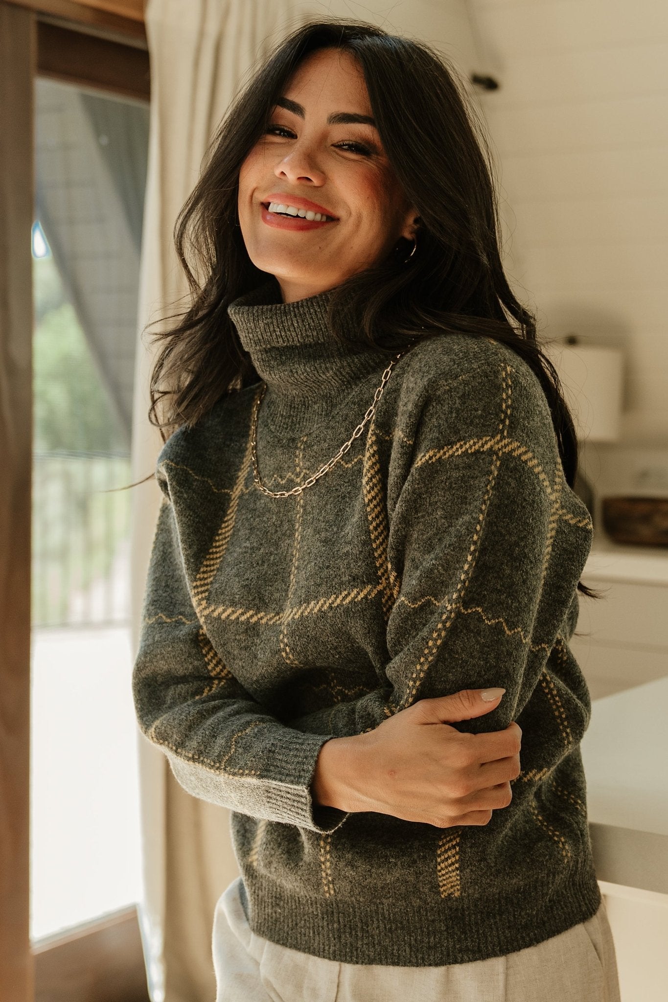 Arden Turtleneck Sweater | Dark Gray - Baltic Born