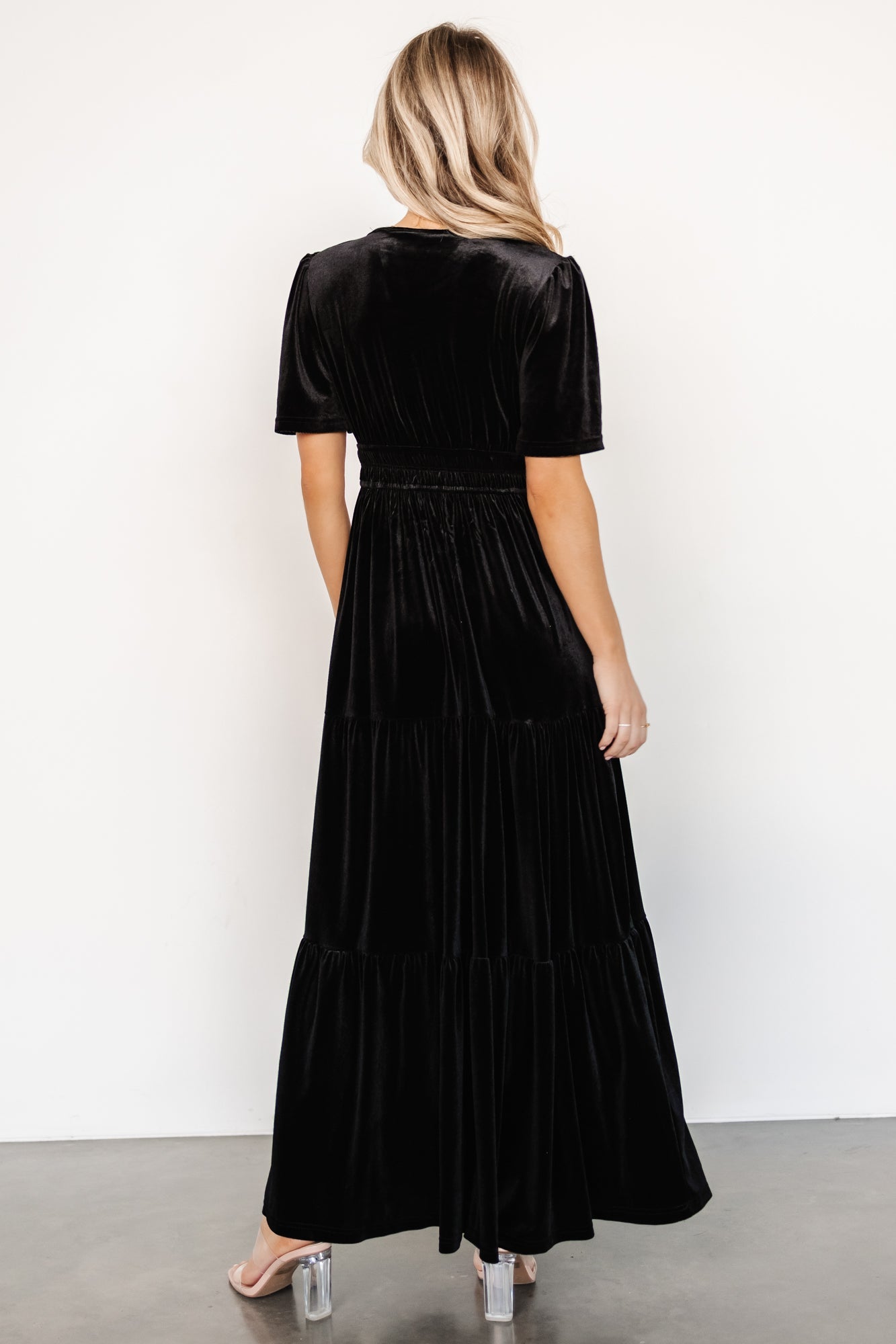 Artemis Velvet Maxi Dress | Black - Baltic Born