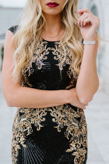 Azura Gown | Black and Gold - Baltic Born