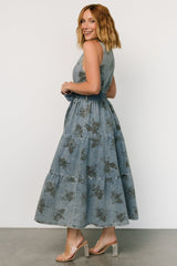 Bernadette Sleeveless Denim Dress | Washed Blue - Baltic Born