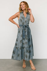 Bernadette Sleeveless Denim Dress | Washed Blue - Baltic Born