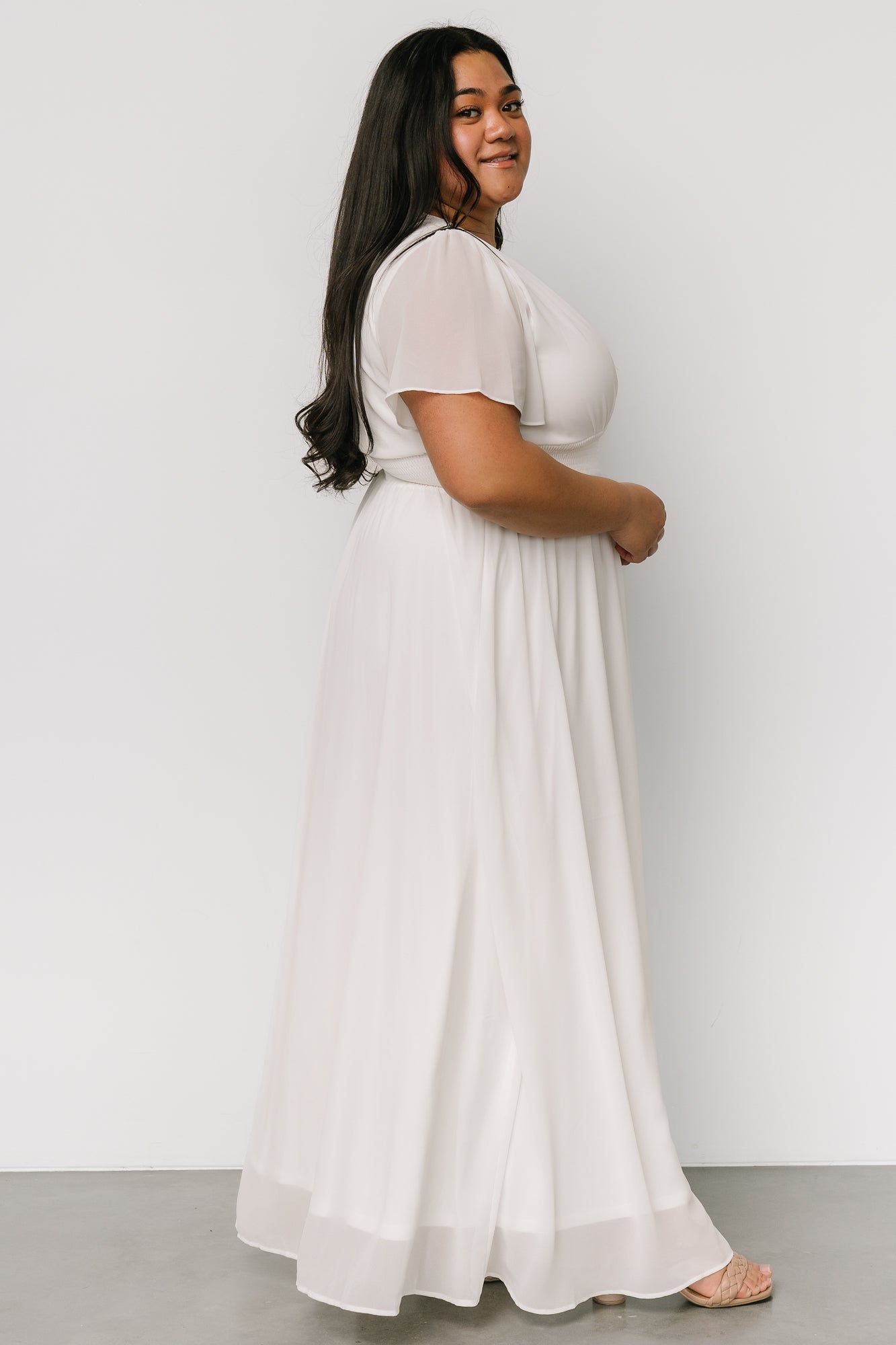 Birdie Maxi Dress | White - Baltic Born