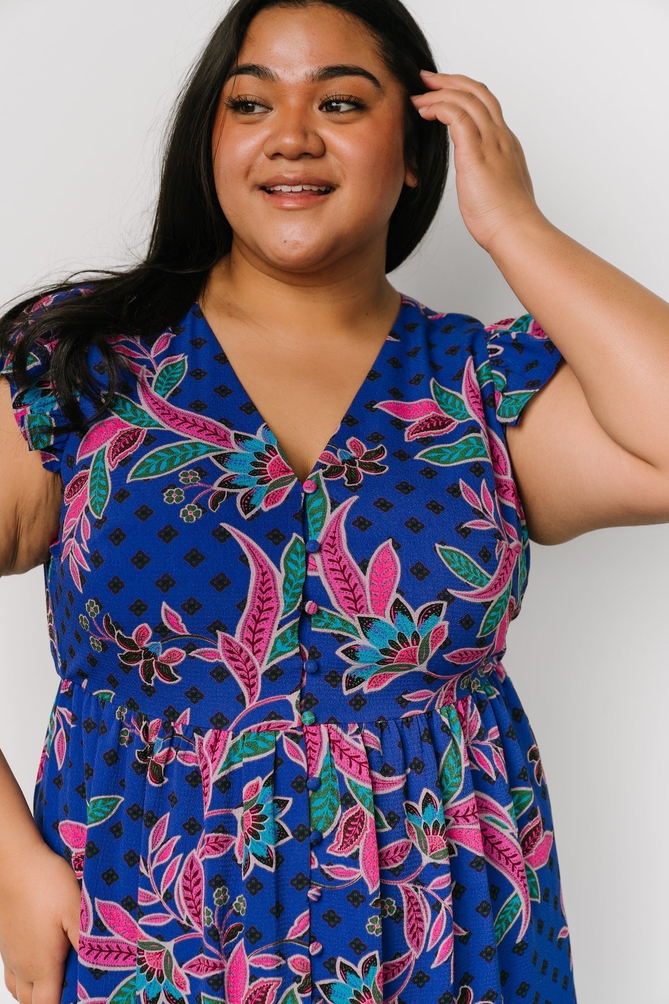 Biscayne Maxi Dress | Indigo Print - Baltic Born