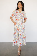 Botega Midi Dress | Ivory Multi Floral - Baltic Born