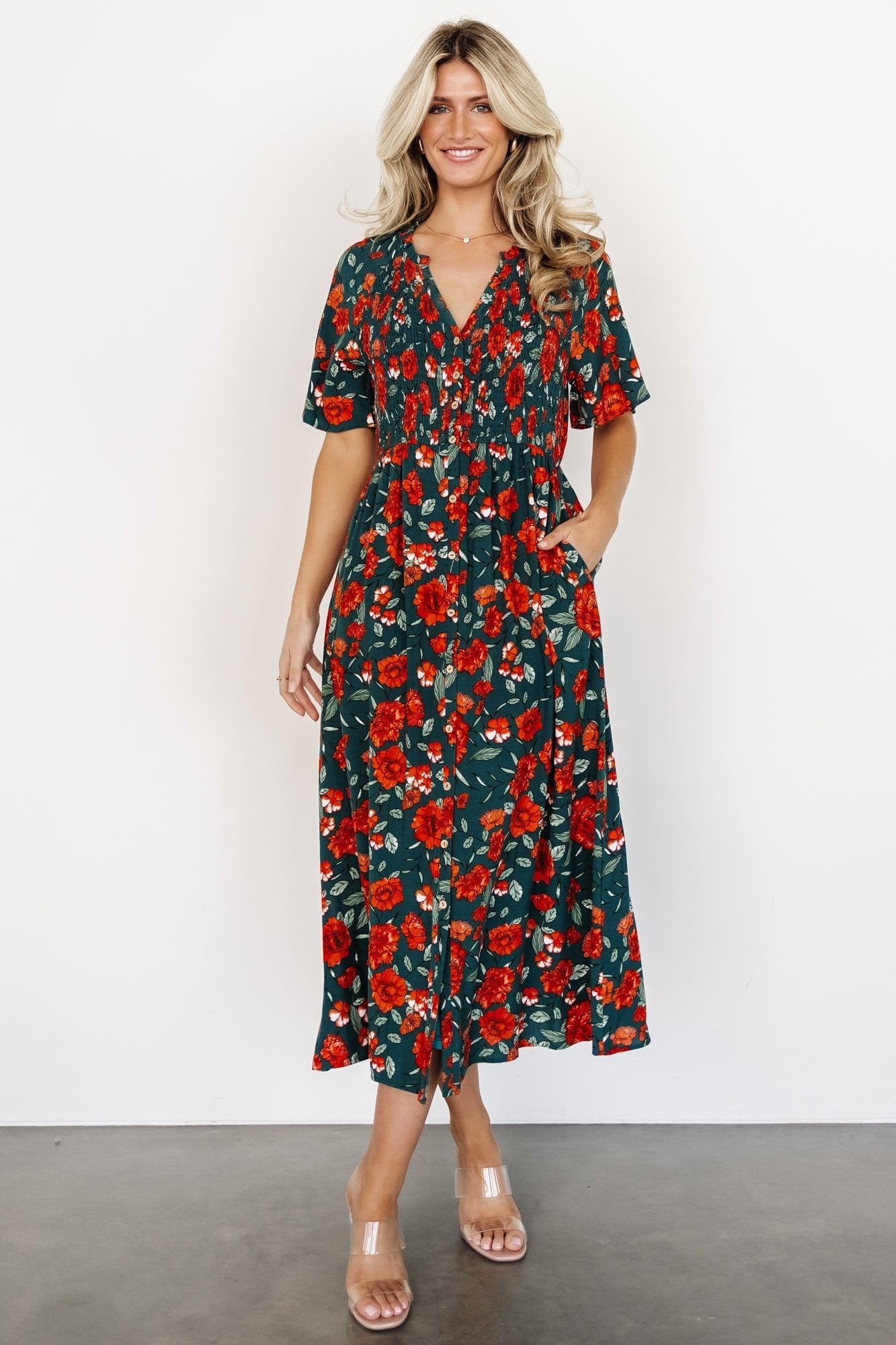 Botega Midi Dress | Jade Multi Floral - Baltic Born