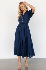 Camille Maxi Dress | Navy - Baltic Born
