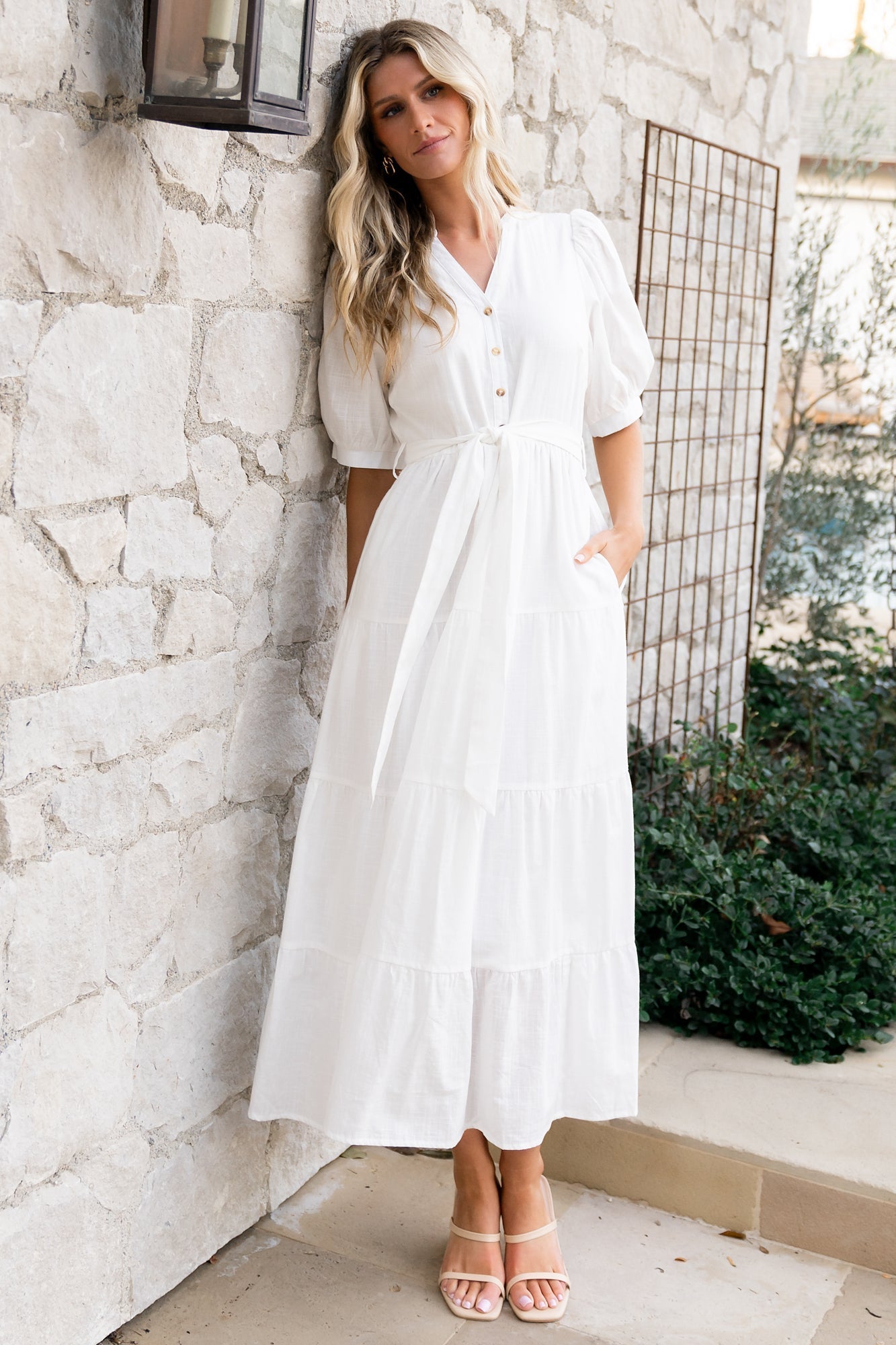 Camille Maxi Dress | Off White - Baltic Born