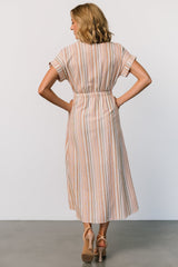 Carole Midi Dress | Multi Stripe - Baltic Born