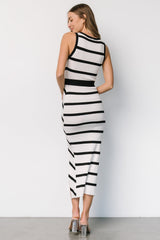 Chelsea Knit Dress | White + Black - Baltic Born