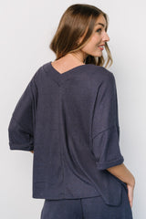 Chicago Lounge Top | Navy - Baltic Born