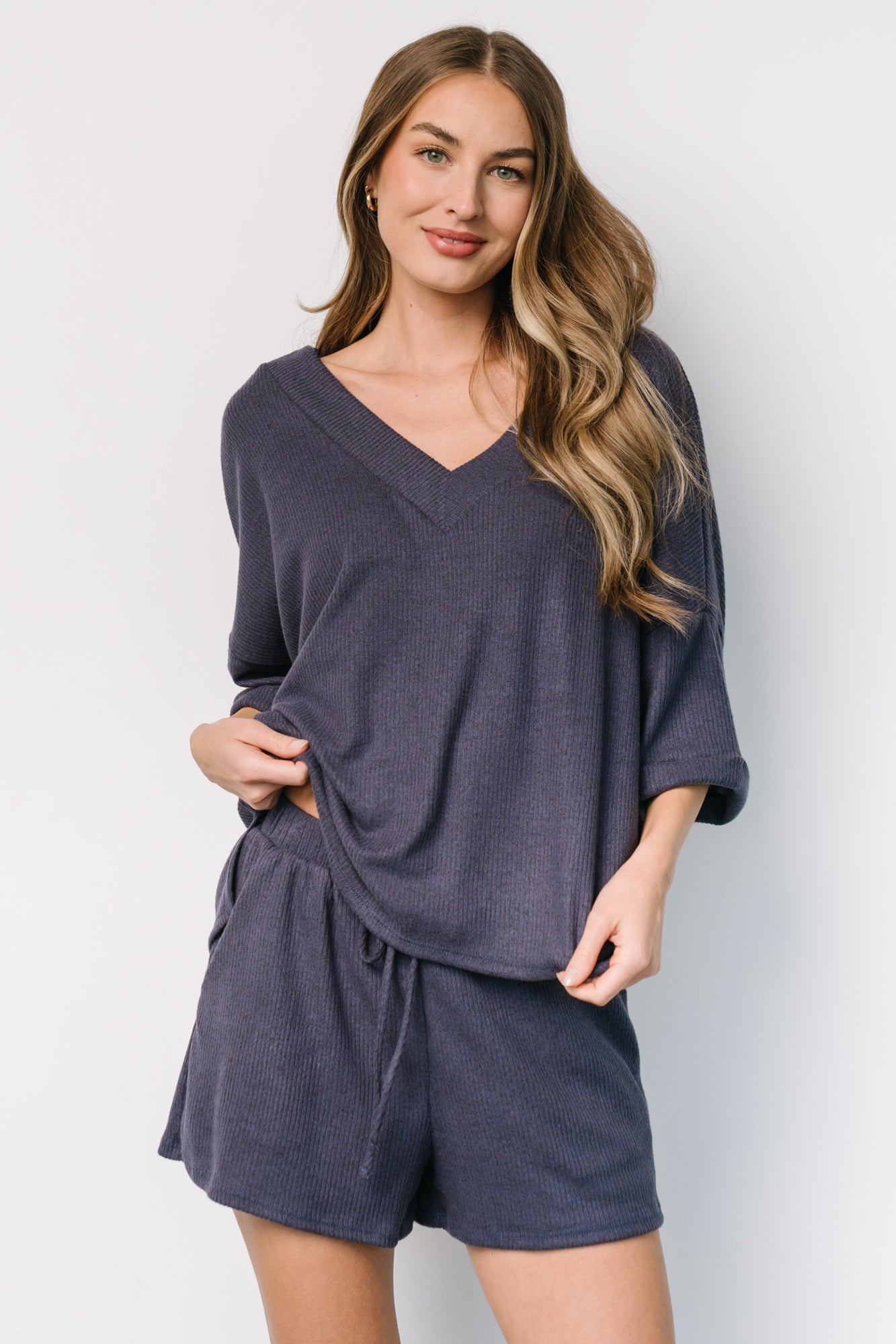 Chicago Lounge Top | Navy - Baltic Born