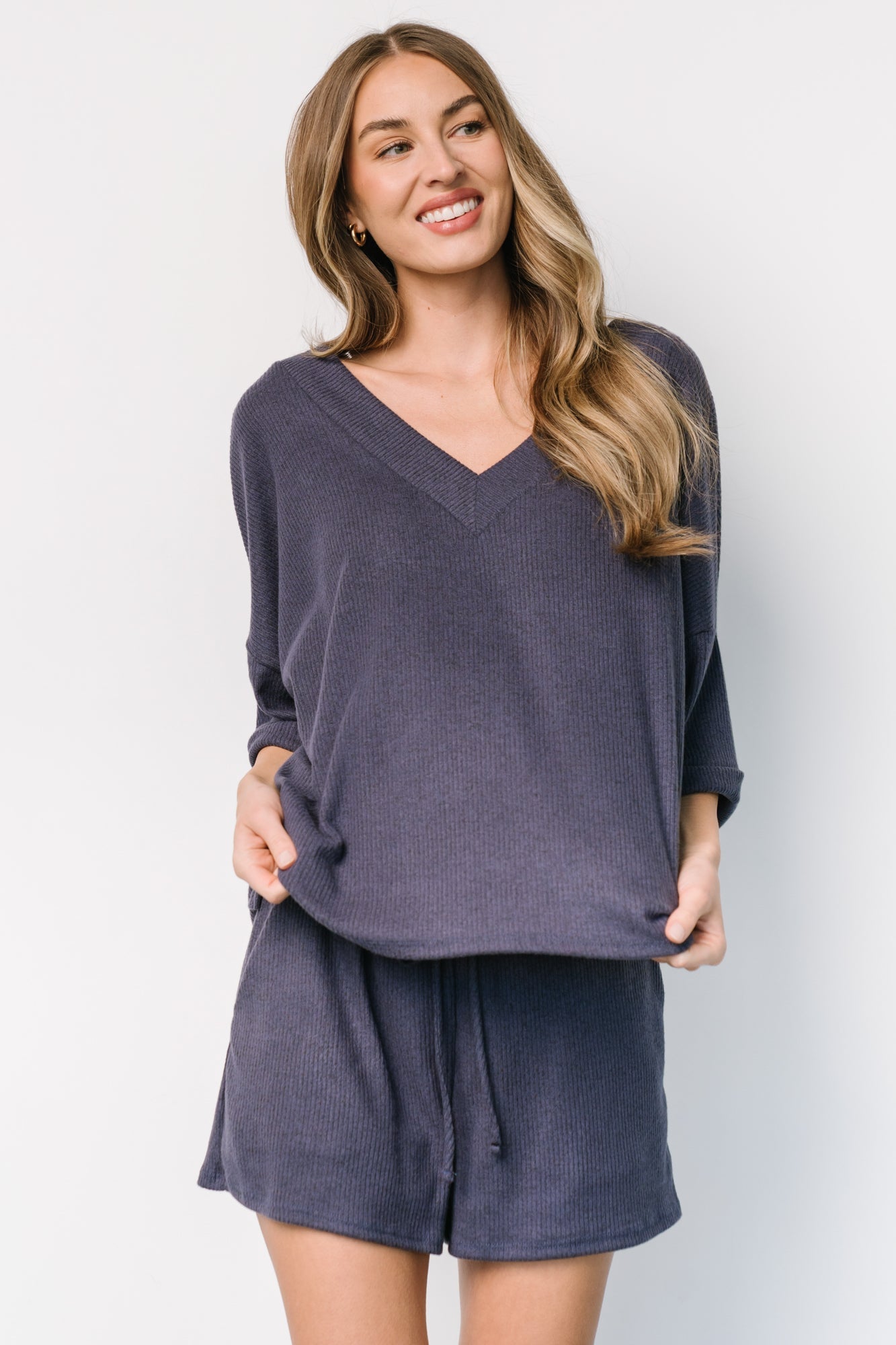 Chicago Lounge Top | Navy - Baltic Born