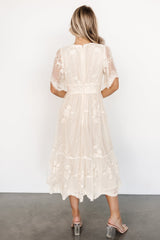 Clarisa Lace Midi Dress | Vintage Cream - Baltic Born