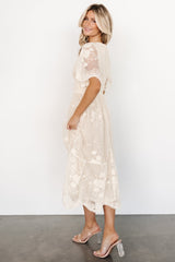 Clarisa Lace Midi Dress | Vintage Cream - Baltic Born