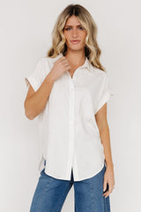 Clarke Button Up Top | Off White - Baltic Born