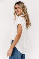 Clarke Button Up Top | Off White - Baltic Born