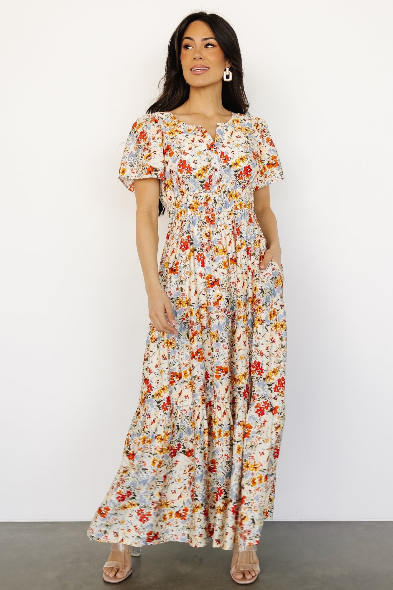 Claudia Maxi Dress | Multi Floral - Baltic Born