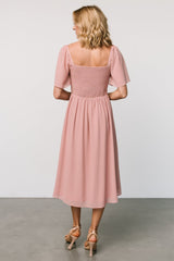 Colette Sweetheart Midi Dress | Blush - Baltic Born