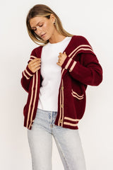Corbett Knit Cardigan | Burgundy - Baltic Born