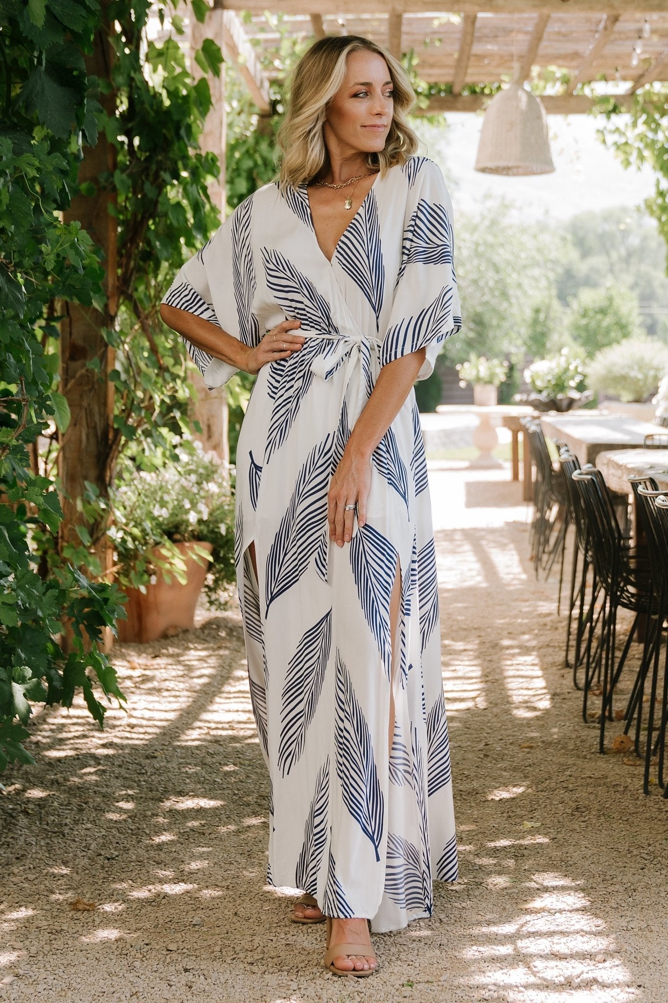 Corinth Maxi Dress | Navy Print - Baltic Born