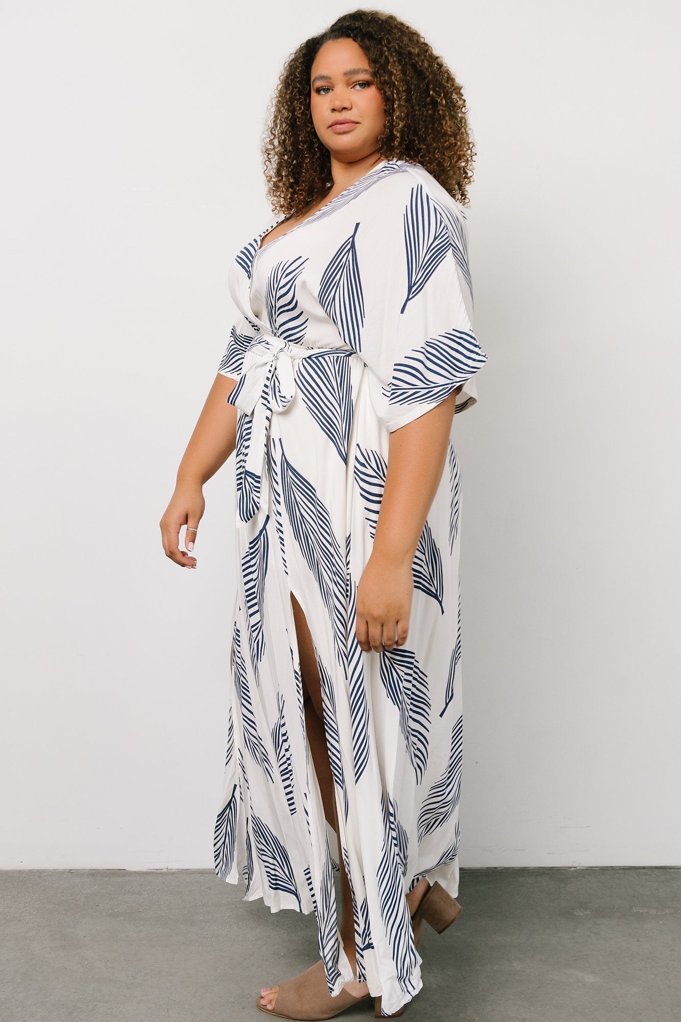 Corinth Print Maxi Dress | Navy - Baltic Born