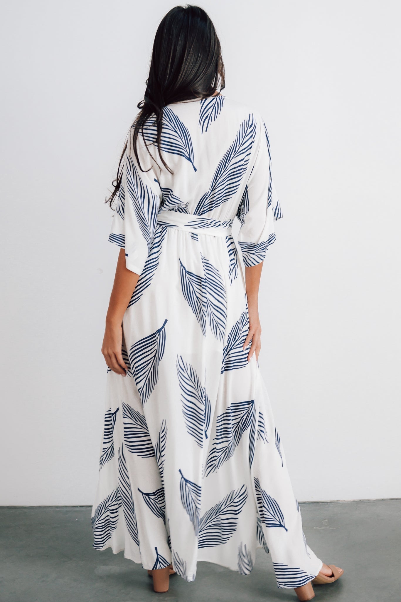 Corinth Print Maxi Dress | Navy - Baltic Born