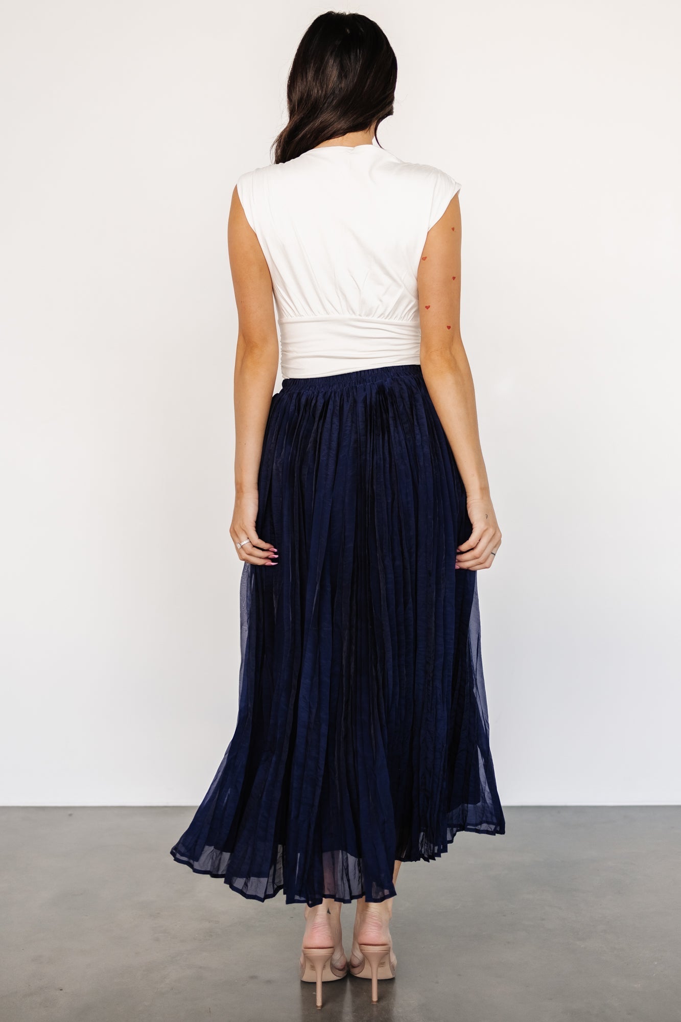 Cyra Midi Skirt | Navy - Baltic Born