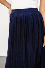 Cyra Midi Skirt | Navy - Baltic Born