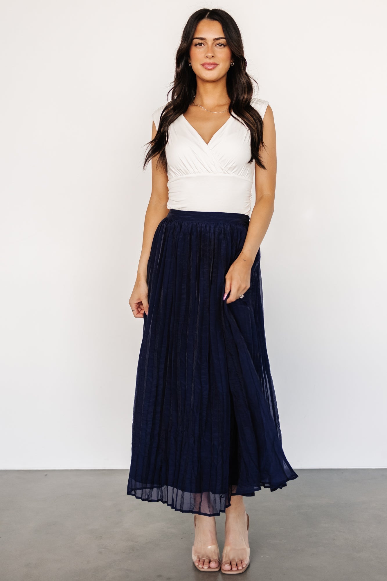 Cyra Midi Skirt | Navy - Baltic Born