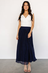 Cyra Midi Skirt | Navy - Baltic Born