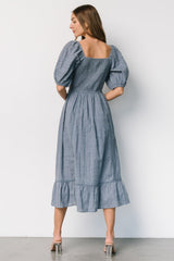 Delaney Eyelet Dress | Dusty Blue - Baltic Born
