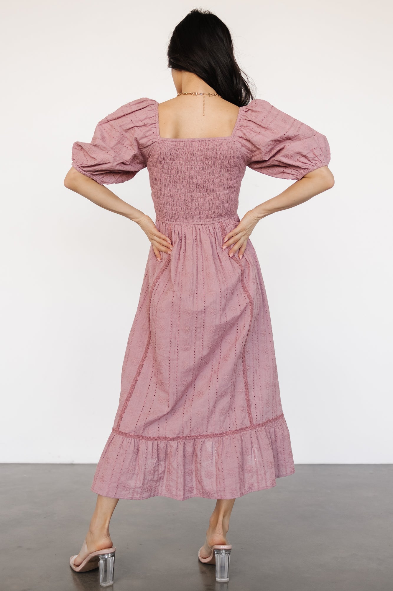 Delaney Eyelet Dress | Dusty Mauve - Baltic Born