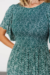Eliza Maxi Dress | Green Print - Baltic Born