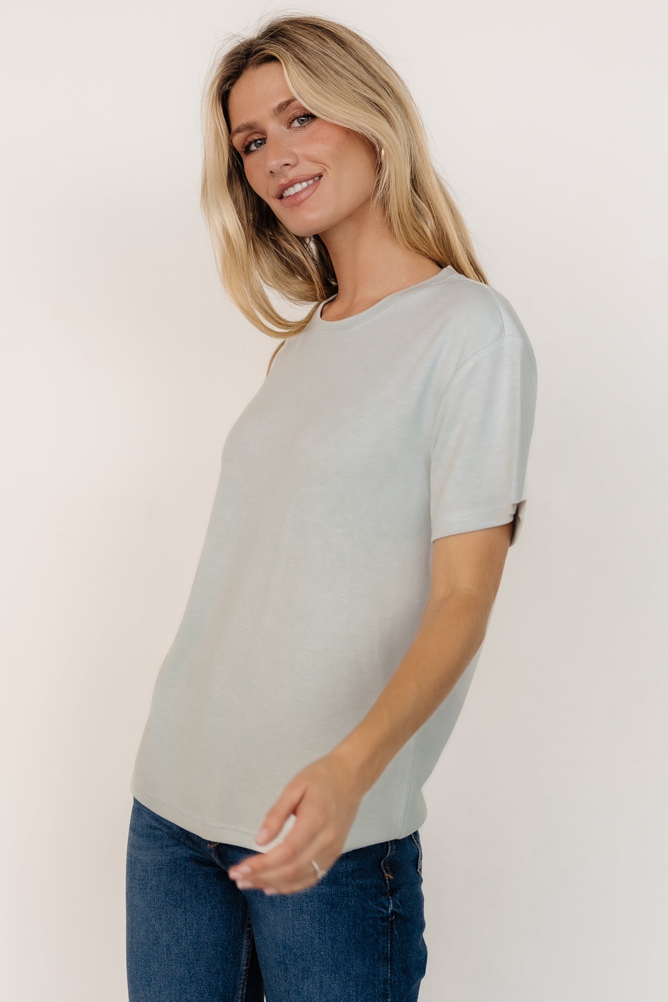 Elliot Relaxed Tee | Pale Mint - Baltic Born
