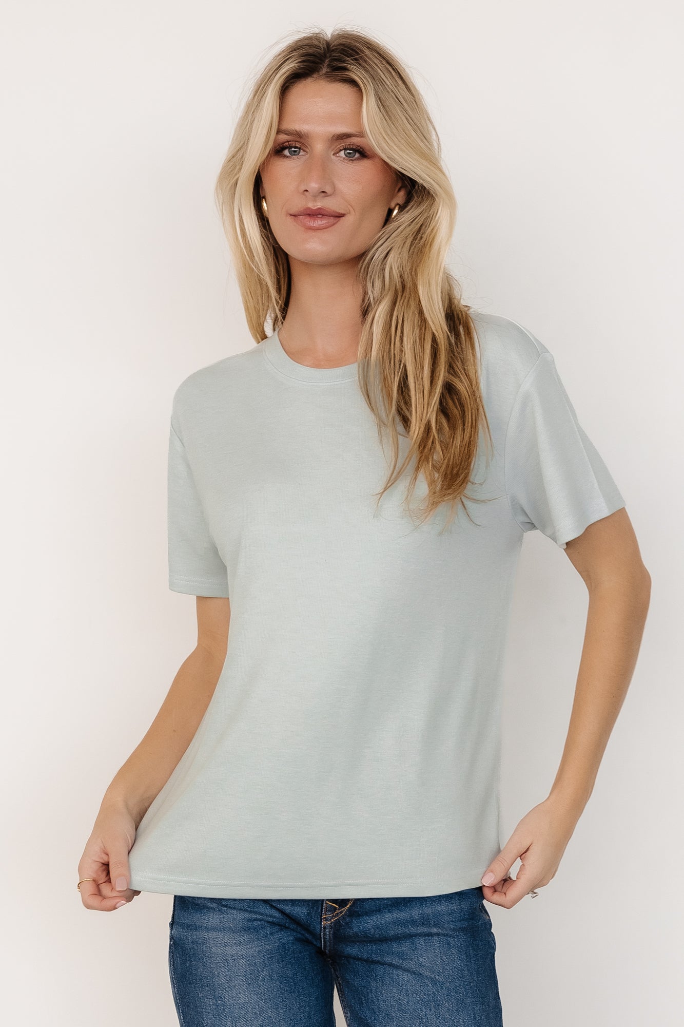 Elliot Relaxed Tee | Pale Mint - Baltic Born
