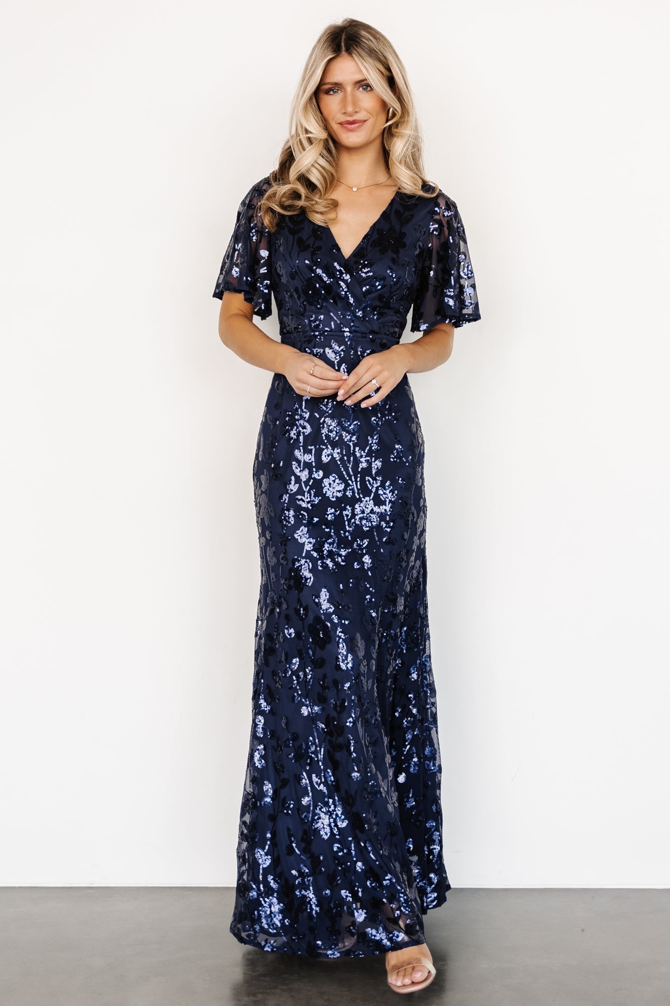 Esme Sequin Dress | Navy - Baltic Born