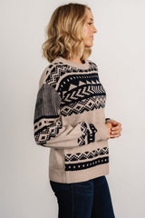 Eugene Sweater | Taupe + Navy - Baltic Born