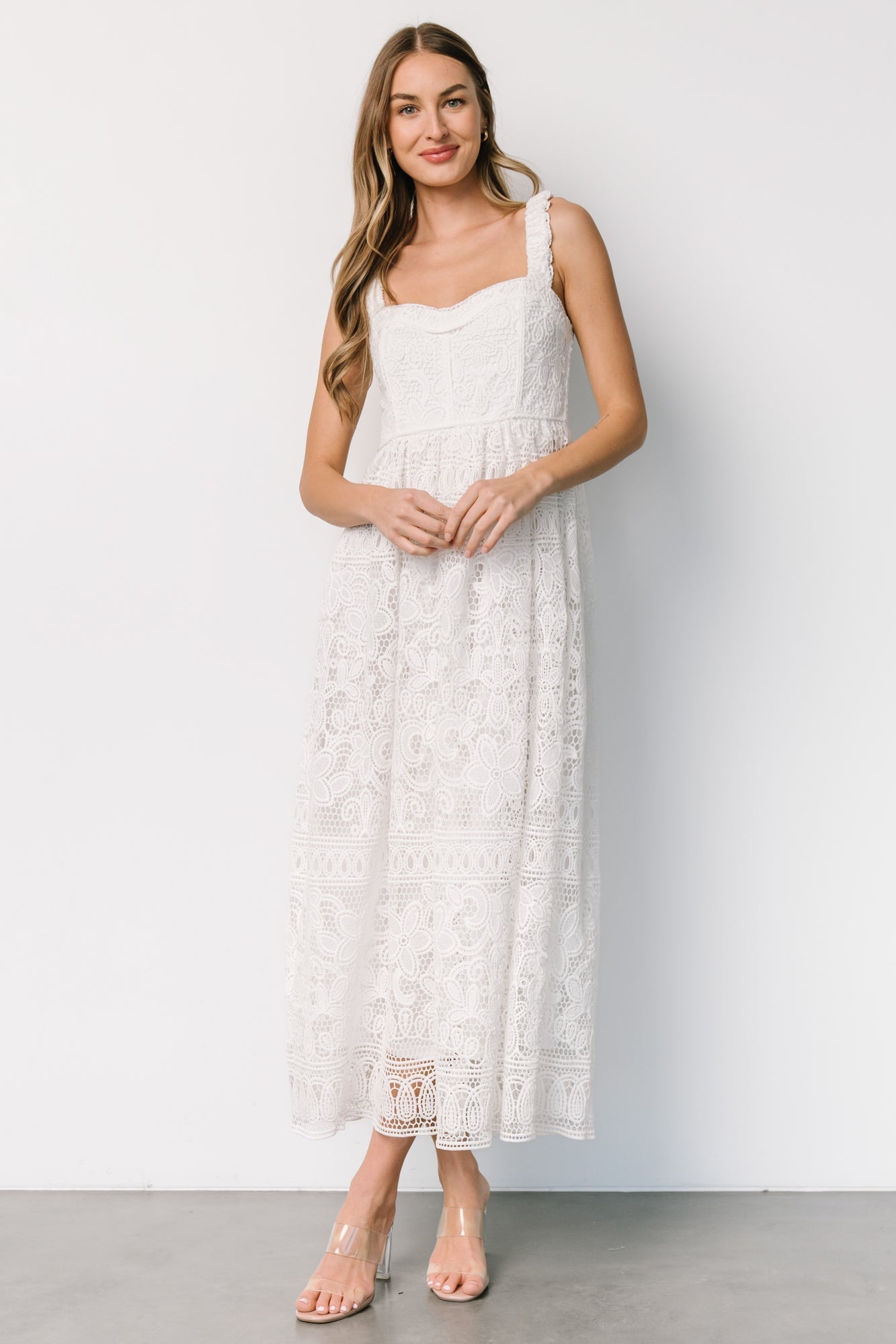 Evangeline Lace Dress | Off White - Baltic Born