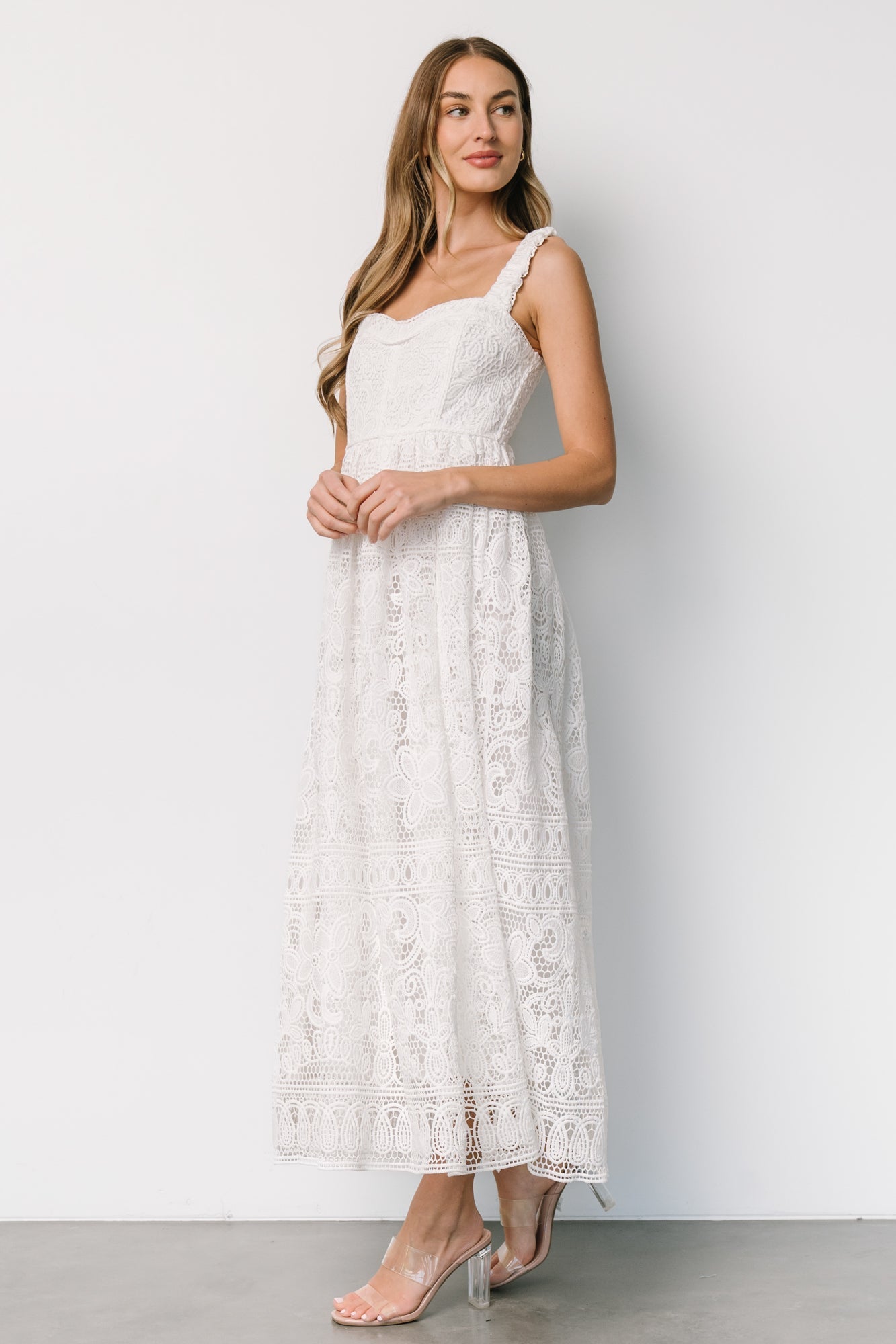 Evangeline Lace Dress | Off White - Baltic Born